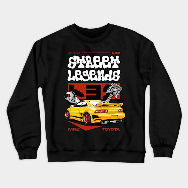 Toyota MR2 Street Legends Crewneck Sweatshirt by Harrisaputra